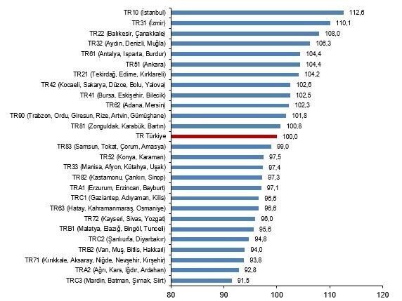 Türkiye İstatistik Kurumu (TÜİK) tarafından açıklanan 2024 yılı Bölgesel Satınalma