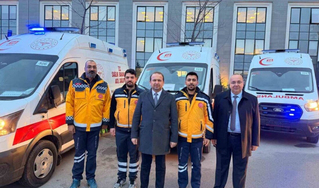 Sağlık Bakanlığı tarafından Aydın’a tahsis edilen yeni ambulanslar, Acil Sağlık