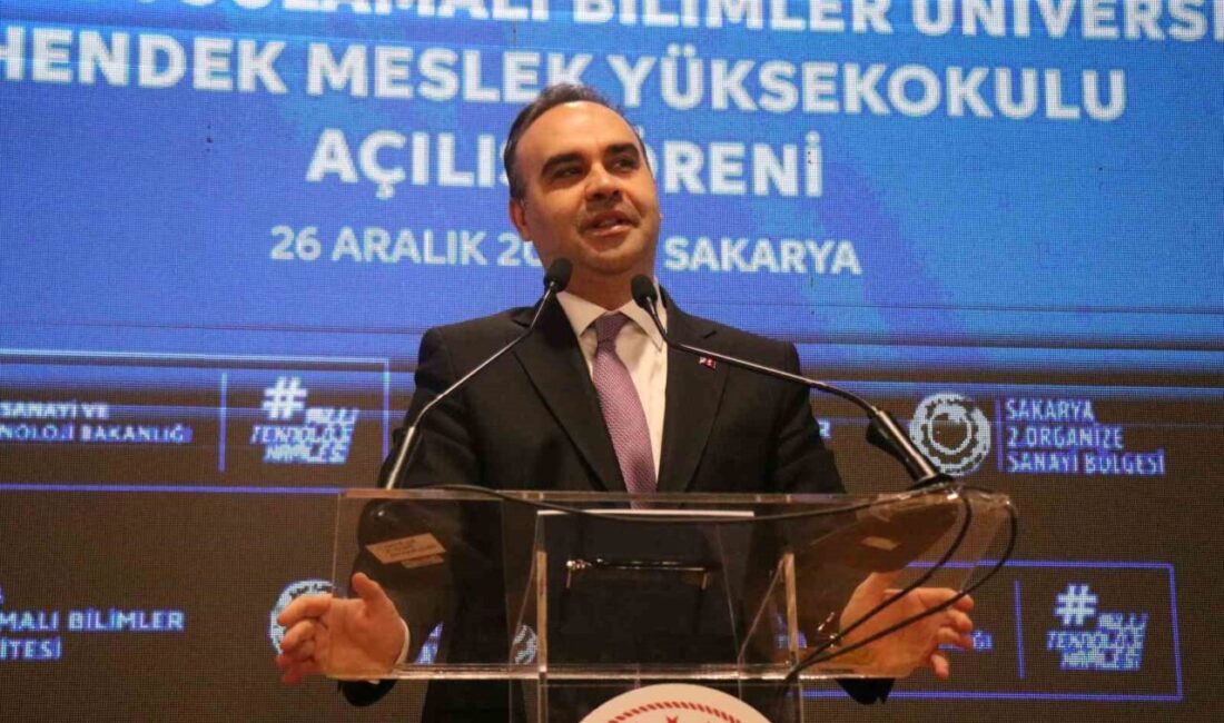 Sanayi ve Teknoloji Bakanı Mehmet Fatih Kacır, “Üretimde ve teknoloji
