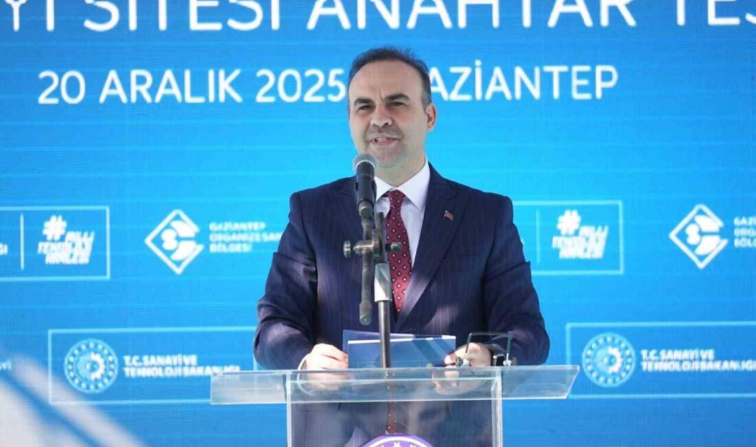 Sanayi ve Teknoloji Bakanı Mehmet Fatih Kacır, Gaziantep’te OSB İsale