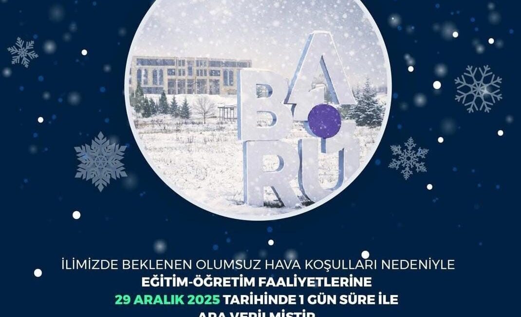 Bartın Üniversitesi (BAÜN) tarafından kentte beklenen olumsuz hava şartları nedeniyle