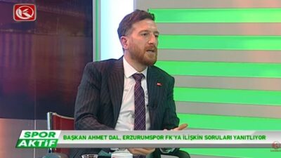 Erzurumspor FK Kulüp Başkanı Ahmet Dal, Kardelen Televizyonu’nda yayınlanan Spor