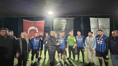 Beyağaç Belediyesi tarafından düzlenen kurumalar ve mahaller arası halı saha