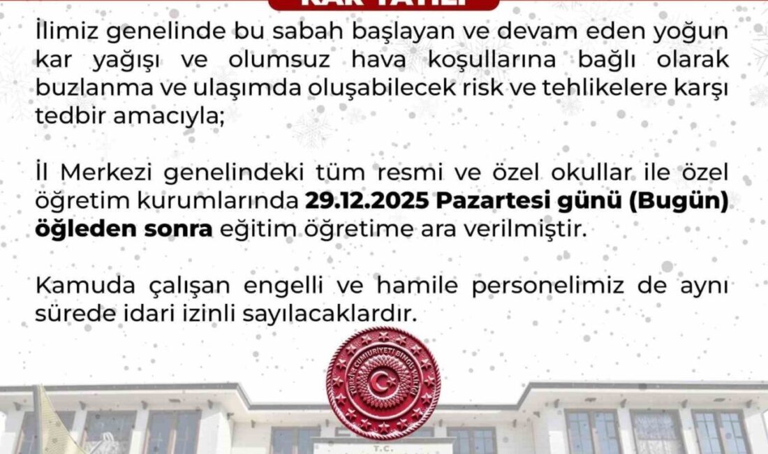 Bingöl’de etkisini sürdüren yoğun kar yağışı ve olumsuz hava şartları