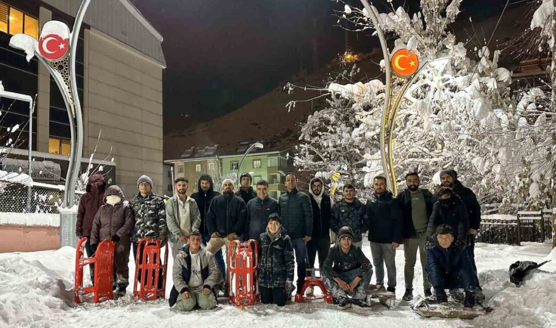 Van’ın Çatak ilçesinde etkili olan yoğun kar yağışı nedeniyle okulların