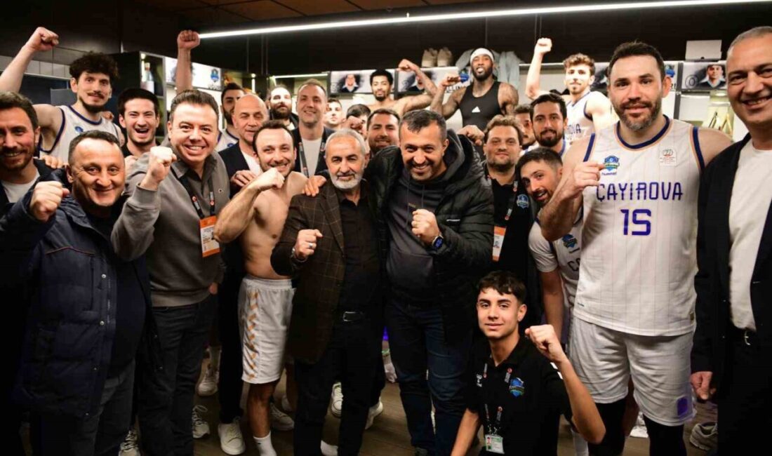 Türkiye Basketbol Ligi 2025-2026 sezonu 17. hafta karşılaşmasında Çayırova Belediyesi,
