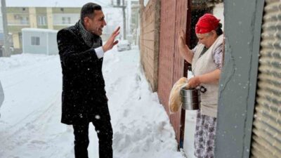 Hava sıcaklığının eksi 12 dereceye düştüğü Diyarbakır’da Çınar ilçesinde kaymakamlık,