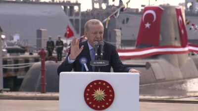 Cumhurbaşkanı Recep Tayyip Erdoğan, İstanbul Tersanesi Komutanlığı’nda düzenlenen “Deniz Platformlarının