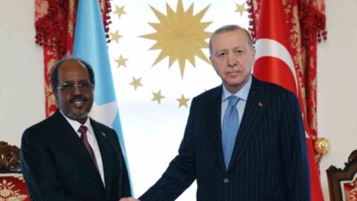 Cumhurbaşkanı Recep Tayyip Erdoğan ile Somali Cumhurbaşkanı Hasan Şeyh Mahmud