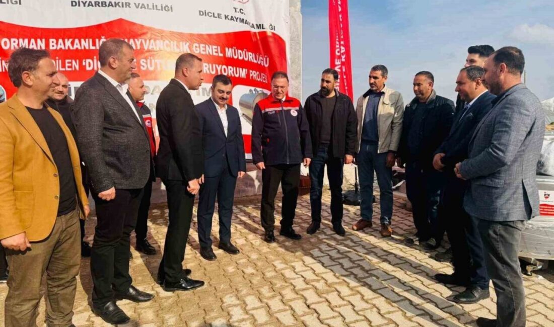 Diyarbakır’ın Dicle ilçesinde ’Sütümü Koruyorum’ Projesi kapsamında Çavlı Hayvancılık Kooperatifine