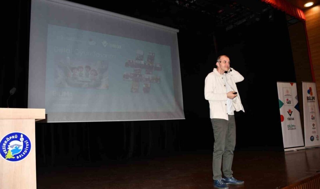 Samsun’un Vezirköprü ilçesinde, TÜBİTAK Bilim Söyleşileri kapsamında Doç. Dr. Polat