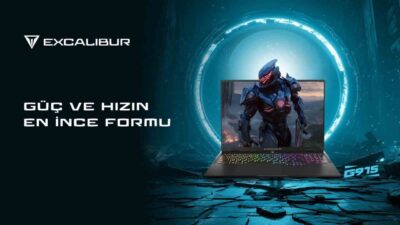 Excalibur G915, 165 Hz yenileme hızına ve yüzde 100 sRGB