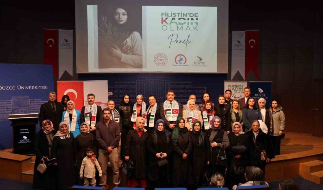 DÜZCE(İHA) – Filistin’de kadın olmak adlı panelde konuşan Cumhurbaşkanı Başdanışmanı