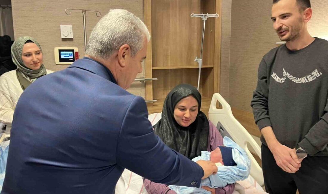 Konya’da 2026 yılının ilk bebeği 3 kilo 10 gram olarak