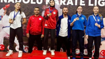 İstanbul’da düzenlenen Anadolu Karate Ligi Finalleri’nde mücadele eden Körfez Gençlerbirliği