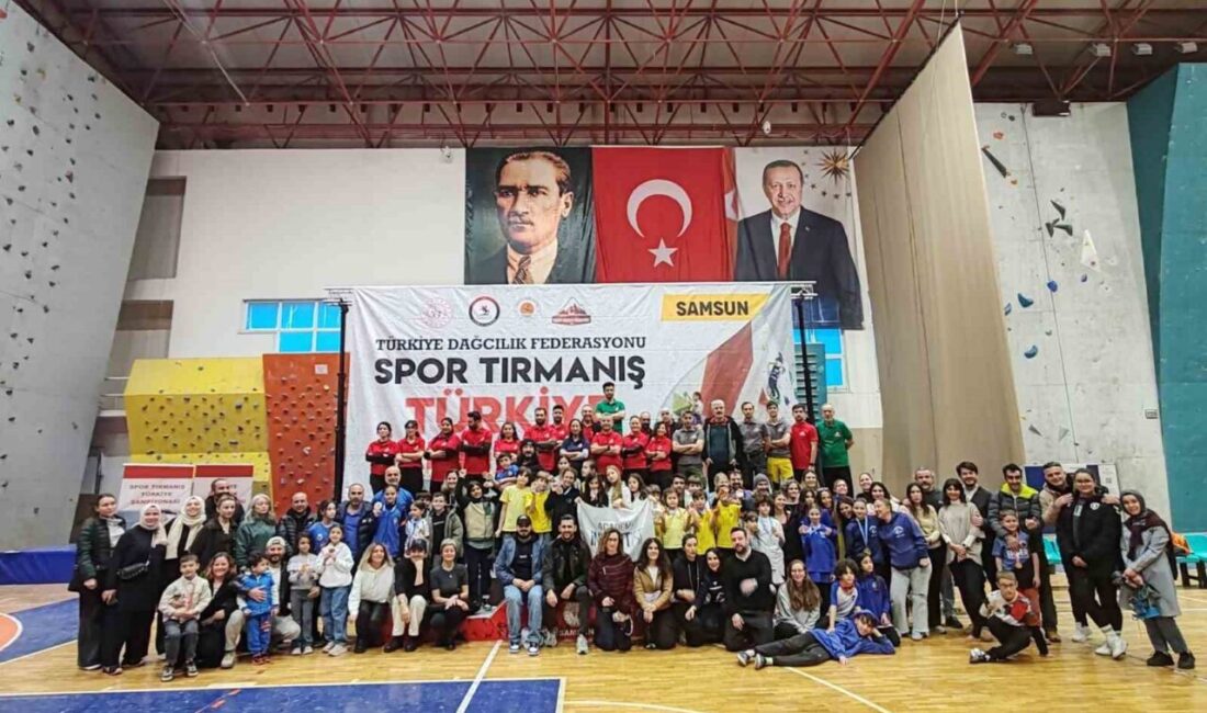 Spor Tırmanış Türkiye Kupası’na ev sahipliği yapan Samsun’da, 197 sporcu