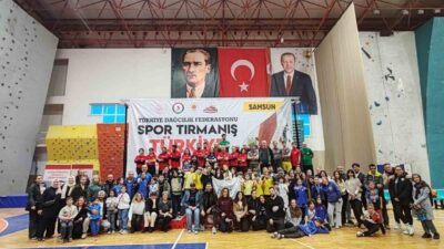 Spor Tırmanış Türkiye Kupası’na ev sahipliği yapan Samsun’da, 197 sporcu