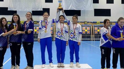 Samsun’da gerçekleştirilen 2025 Salon U-13 Salon Okçuluk Türkiye Şampiyonası’nda Muğla