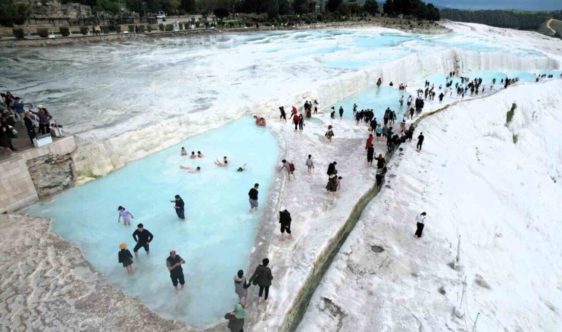 Yılbaşı tatilinde, UNESCO Dünya Kültür Mirası Listesinde yer alan Pamukkale