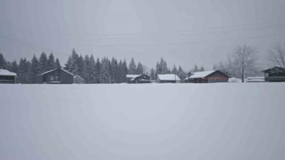 Sakarya’nın Hendek ilçesinde etkili olan yoğun kar yağışı ve buzlanma