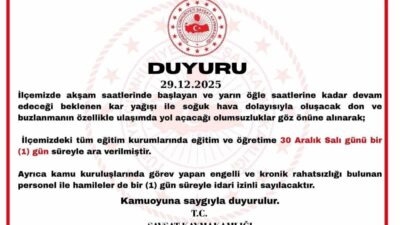 Artvin’in Şavşat ilçesinde etkili olması beklenen kar yağışı, don ve