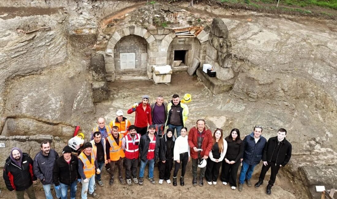 Zonguldak’ın Çaycuma ilçesine bağlı Filyos beldesinde Tios Antik Kenti Kazıları