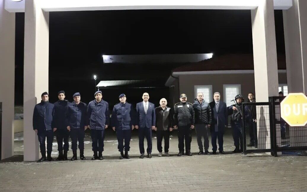 Çankırı Valisi Mustafa Fırat Taşolar, yılbaşı tedbirleri çerçevesinde görev başında