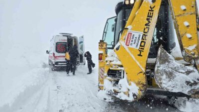 Van’da dün gece başlayan yoğun kar yağışı kırsal mahallelerde ulaşımı