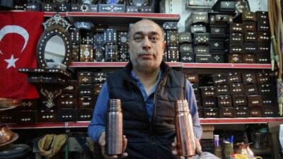 Bakır işlemeciliğinin coğrafi patentini elinde bulunduran Gaziantep’in geleneksel yöntemlerle üretilen