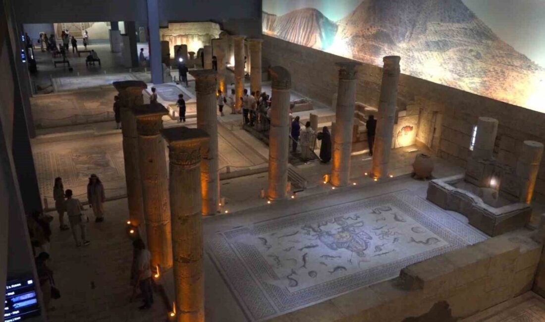 Turizm kenti Gaziantep’teki Zeugma Mozaik Müzesi’ni 2025 yılında 616 bin