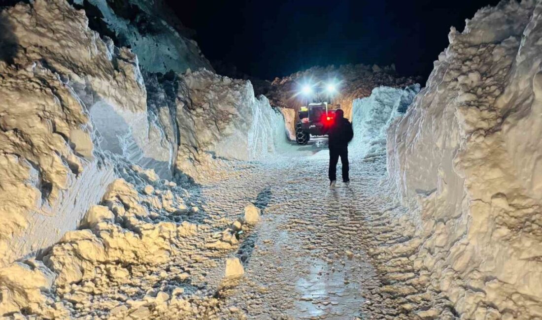 Şırnak’ın Beytüşşebap ilçesinde karla mücadele gece gündüz sürüyor. Ekipler çığlarda