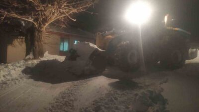 Diyarbakır Büyükşehir Belediyesi, Lice ilçesinde etkili olan yoğun kar yağışı