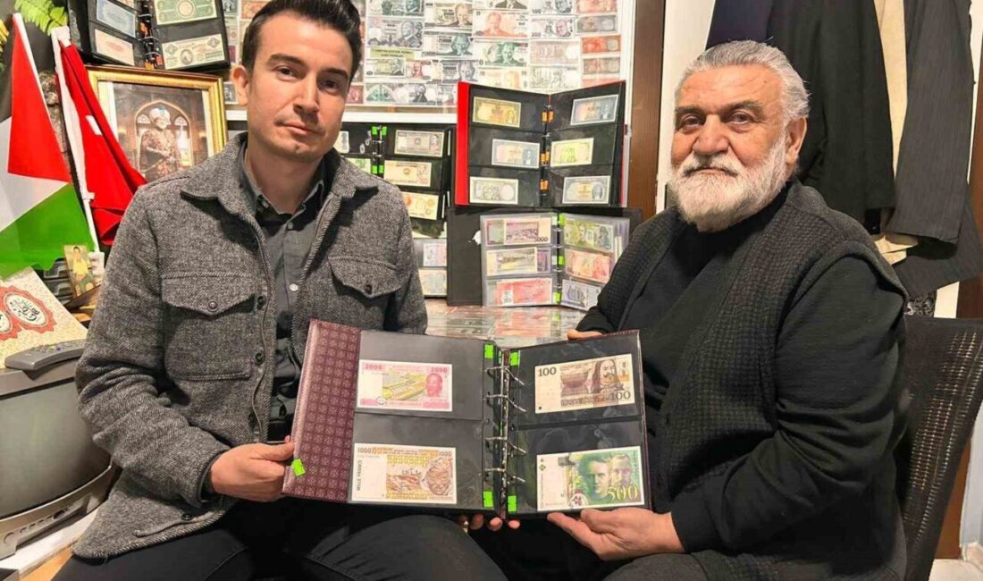 Ankara’da yaşayan Menduh Aydemir, 40 yıldır biriktirdiği para koleksiyonunu Gazze’ye