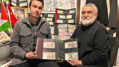 Ankara’da yaşayan Menduh Aydemir, 40 yıldır biriktirdiği para koleksiyonunu Gazze’ye