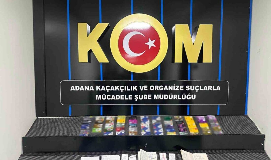 Adana’da tefecilik operasyonnunda 1 kişi gözaltına alınırken çok sayıda banka