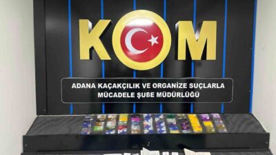 Adana’da tefecilik operasyonnunda 1 kişi gözaltına alınırken çok sayıda banka