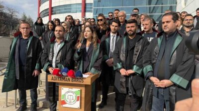 Adıyaman Barosu, avukatlara yönelik artan saldırılara dikkat çekmek amacıyla basın