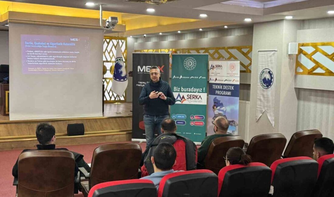 Ağrı’da, basın mensuplarına yönelik iki gün sürecek “Yapay zekâ destekli