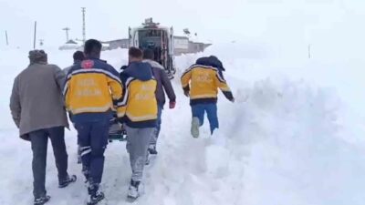 Ağrı’nın Hamur ilçesi Süleyman Kümbet köyünde rahatsızlanan 64 yaşındaki Sevim