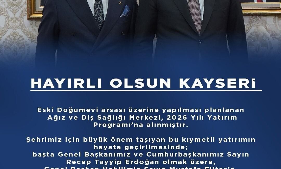 AK Parti Kayseri İl Başkanı Hüseyin Okandan, 2026 Yılı Yatırım