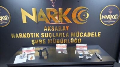 Aksaray’da uyuşturucu tacirlerine yönelik operasyonlar düzenleyen narkotik polisi, 3 ayrı
