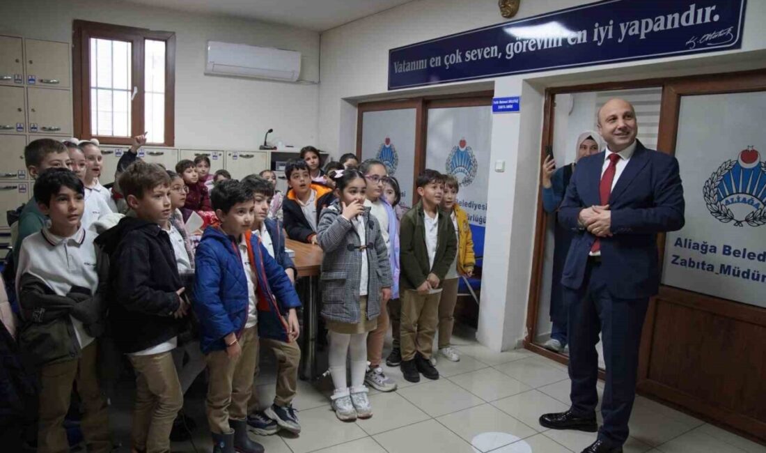 Aliağa Belediyesi Zabıta Müdürlüğü, Petro-Kimya İlkokulu 2-E sınıfı öğrencilerini misafir