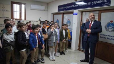 Aliağa Belediyesi Zabıta Müdürlüğü, Petro-Kimya İlkokulu 2-E sınıfı öğrencilerini misafir