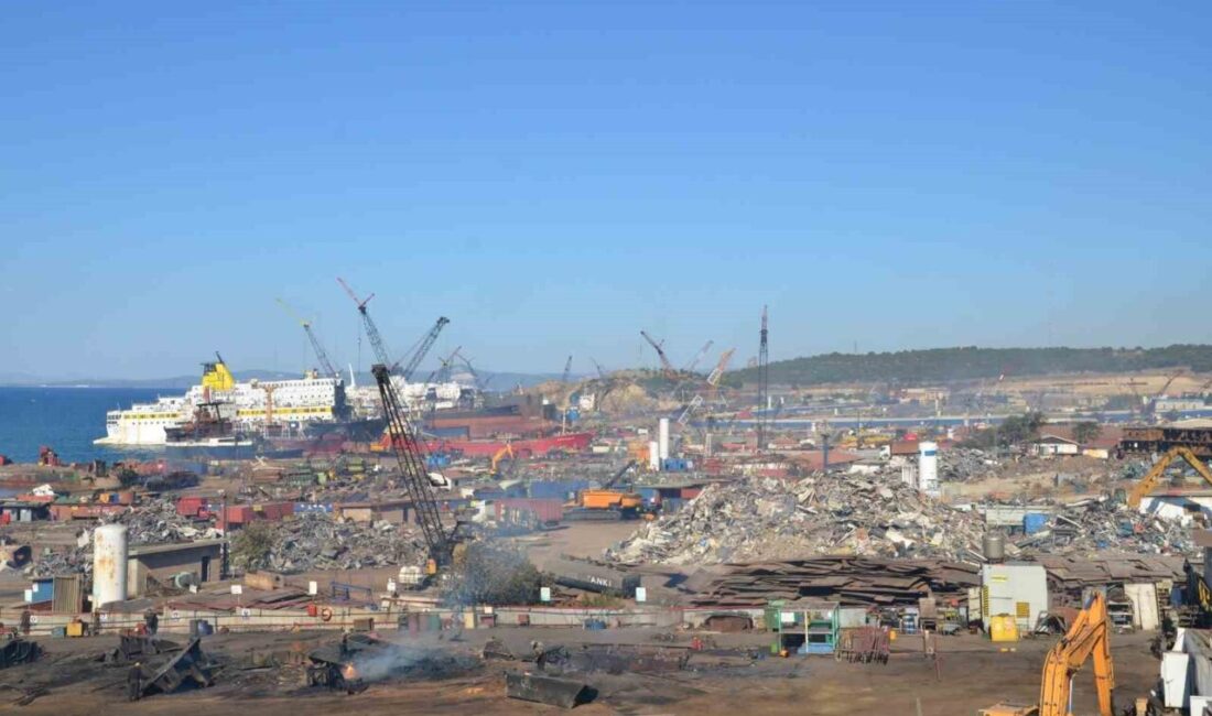 İzmir’in Aliağa ilçesinde bulunan Gemi Söküm Bölgesi’nde meydana gelen iş