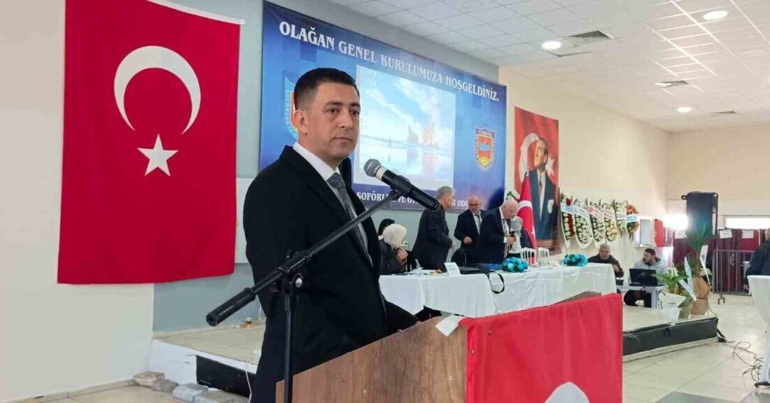 Aliağa Şoförler ve Otomobilciler Esnaf Odası’nın olağan genel kurulunda, başkanlık