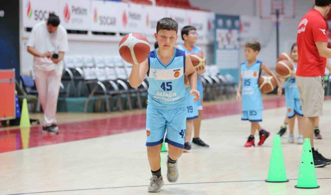 Aliağa Belediyesi tarafından çocukların ve gençlerin sporla buluşmasını sağlamak amacıyla