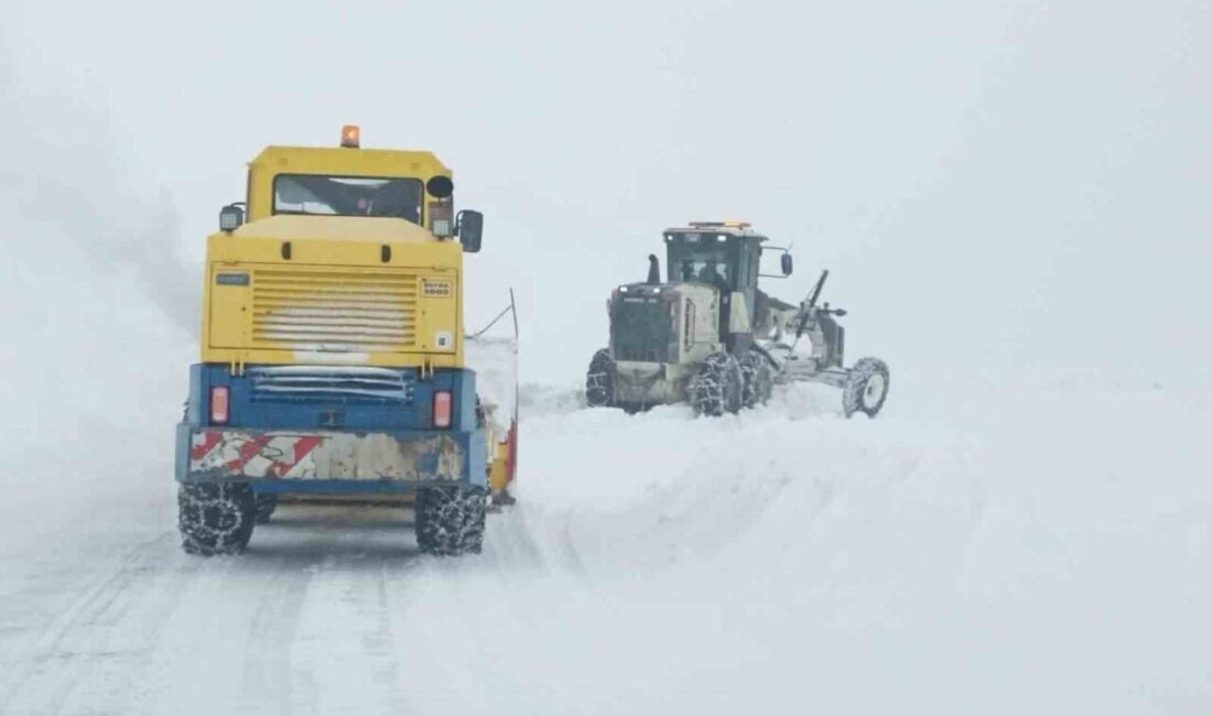 Amasya’da etkili olan kar yağışı nedeniyle 62 köy yolu ulaşıma
