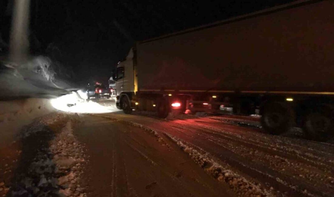 Antalya’yı Konya’ya bağlayan Akseki-Seydişehir karayolunda dün başlayan yağış, öğle saatlerinde
