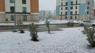 Gaziantep’in Araban ilçesinde kuraklık korkusu yaşayan çiftçiler, öğle saatlerinde başlayan