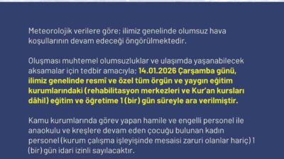 Ardahan il genelinde yoğun kar yağışı ve olumsuz hava şartları